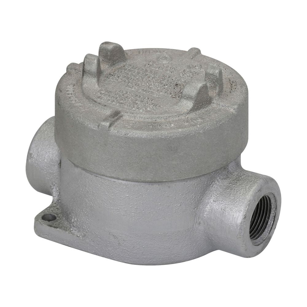 Crouse-Hinds EAJC36 Condulet EAJ Explosionproof Conduit Outlet Box Feraloy Iron Alloy 1" Trade Size C Shape 3-3/16" Cover Opening Eaton Series