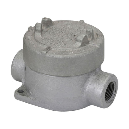 Crouse-Hinds EAJC36 Condulet EAJ Explosionproof Conduit Outlet Box Feraloy Iron Alloy 1" Trade Size C Shape 3-3/16" Cover Opening Eaton Series