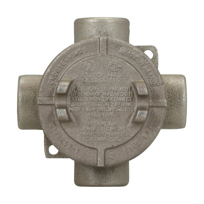 Crouse-Hinds EAJX36 Condulet Conduit Outlet Box Explosion-Proof Feraloy Iron Alloy 1 inch 3-3/16 inch cover opening diameter