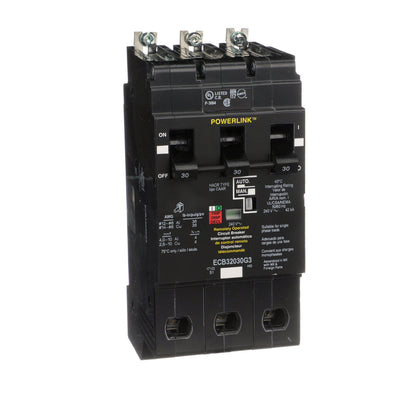 Square D ECB32030G3 Circuit Breaker | 240V 30A 3P 65kA@240V Bolt-On Powerlink