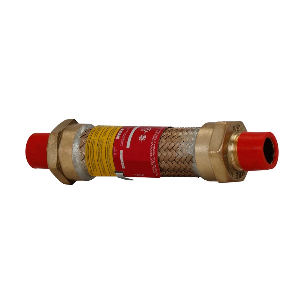 Crouse-Hinds ECGJH112 Flexible Coupling | 12" Length 1/2" Trade Size Forged Brass ECGJH