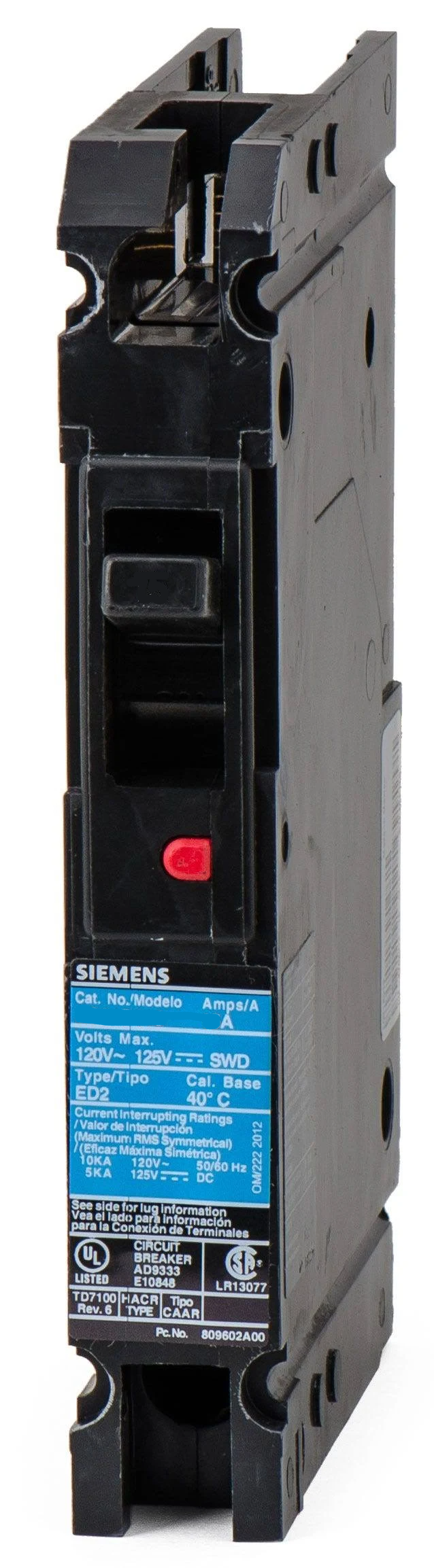 ED21B035 Siemens Molded Case Circuit Breaker Sentron Series 35A 120V - Essential Electric Supply