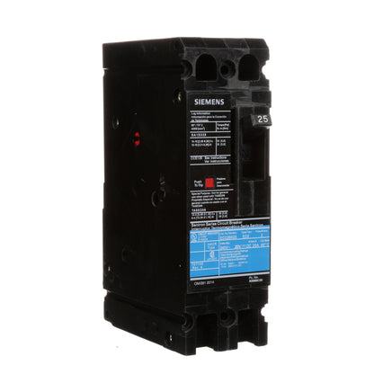 Siemens ED22B025 Circuit Breaker | 240V 25A 2P 10kA@240V Bolt-On Sentron Series