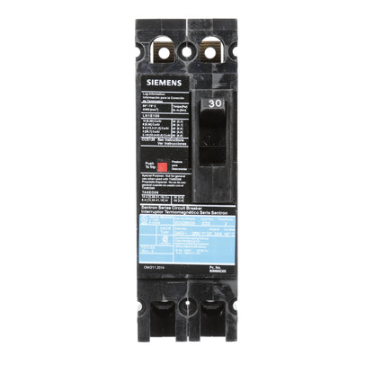 Siemens ED22B030 Circuit Breaker | 240V 30A 2P 10kA@240V Bolt-On Sentron Series