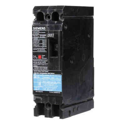 Siemens ED22B050 Circuit Breaker | 240V 50A 2P 10kA@240V Lug In Panelboard Sentron Series