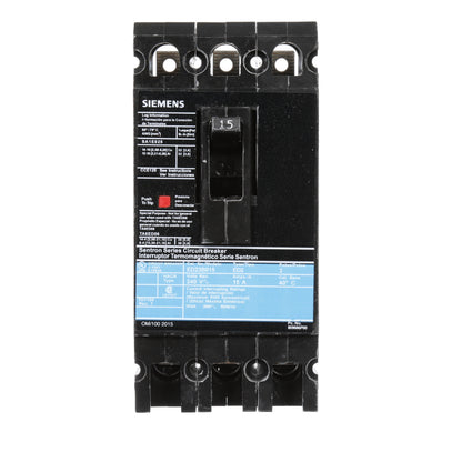 Siemens ED23B015 Circuit Breaker | 240V 15A 3P 10kA@240V Bolt-On Sentron Series