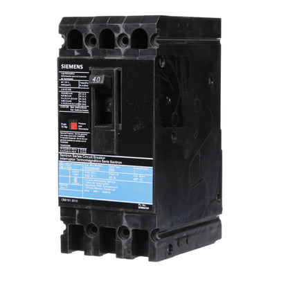 Siemens ED23B040 Circuit Breaker | 240V 40A 3P 10kA@240V Lug In Panelboard Sentron Series