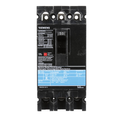 Siemens ED23B050 Circuit Breaker | 240V 50A 3P 10kA@240V Lug In Panelboard Sentron Series