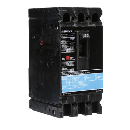 Siemens ED23B070 Circuit Breaker | 240V 70A 3P 10kA@240V Lug In Panelboard Sentron Series