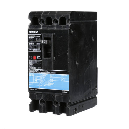 Siemens ED23B080 Circuit Breaker | 240V 80A 3P 10kA@240V Lug In Panelboard Sentron Series