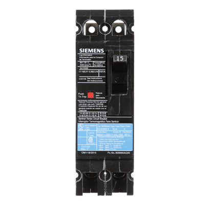 Siemens ED42B015 Circuit Breaker | Sentron Series ED 480V 15A