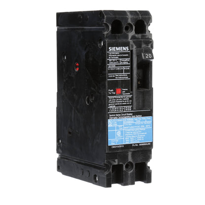 Siemens ED42B020 Circuit Breaker | 480V 20A 2P 18kA@480V Lug In Panelboard Sentron Series
