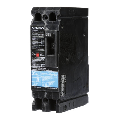 Siemens ED42B035 Circuit Breaker | 480V 35A 2P 18kA@480V Bolt-On Sentron Series