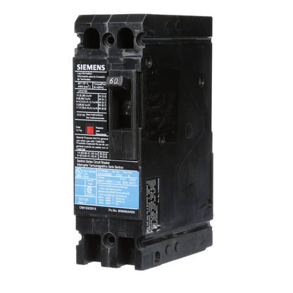 Siemens ED42B060 Circuit Breaker | 480V 60A 2P 18kA@480V Sentron Series
