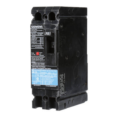 Siemens ED42B070 Circuit Breaker | 480V 70A 2P 18kA@480V Sentron Series