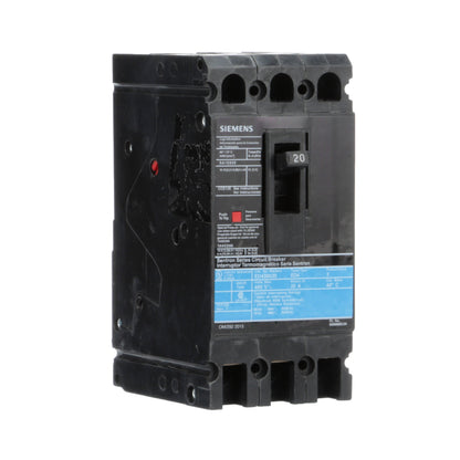 Siemens ED43B020L Molded Case Circuit Breaker | 480V 20A 3P 18kA@480V Feed-Thru Sentron Series