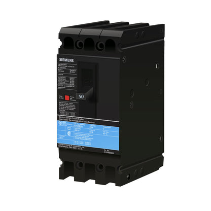 Siemens ED43B050 Molded Case Circuit Breaker | 480V 50A 3P 18kA@480V Lug In Panelboard Sentron Series