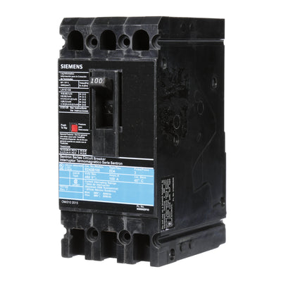 Siemens ED43B100 Circuit Breaker | 480V 100A 3P 18kA@480V Lug In Panelboard Sentron Series
