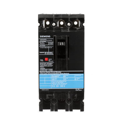 Siemens ED43M015 Circuit Breaker | 480V 15A 3P 18kA@480V Bolt-On