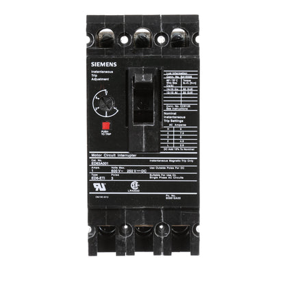 Siemens ED63A001 Circuit Breaker | 600V 1A 3P 25kA@480V Bolt-On Sentron Series