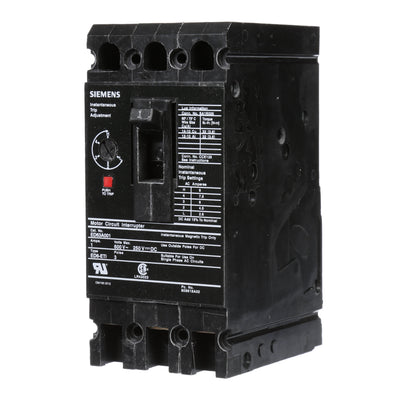 Siemens ED63A001 Circuit Breaker | 600V 1A 3P 25kA@480V Bolt-On Sentron Series