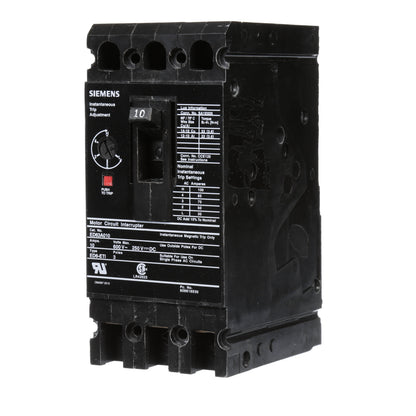 Siemens ED63A010 Circuit Breaker | 600V 10A 3P 25kA@480V Bolt-On Sentron Series