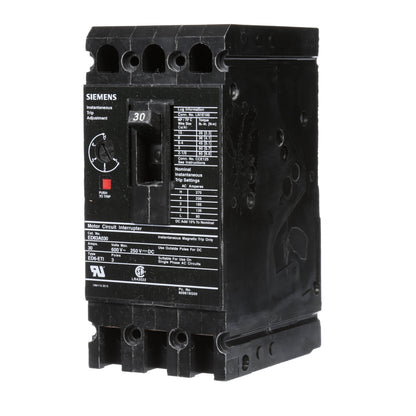 Siemens ED63A030 Circuit Breaker | 600V 30A 3P 25kA@480V Bolt-On Sentron Series