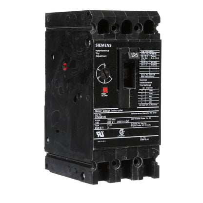 Siemens ED63A125 Molded Case Circuit Breaker | 600V 125A 3P 25kA@480V Bolt-On Sentron Series