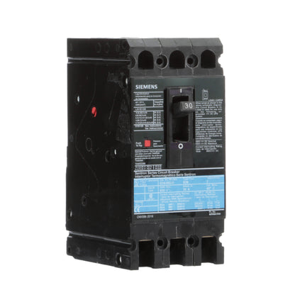 Siemens ED63B030L Circuit Breaker | 600V 30A 3P 25kA@480V Feed-Thru Sentron Series