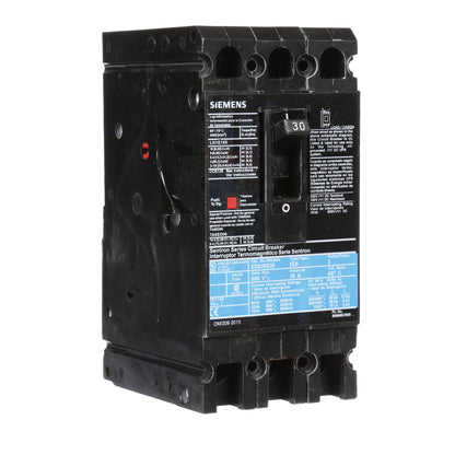 Siemens ED63B030 Circuit Breaker | 600V 30A 3P 25kA@480V Bolt-On Sentron Series