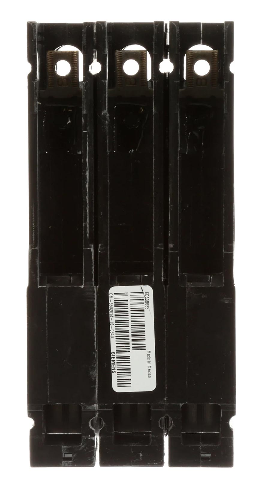 Siemens ED63B015 Molded Case Circuit Breaker | 600V 15A 3P 25kA@480V Bolt-On Sentron Series