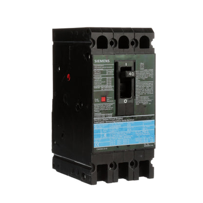 Siemens ED63B040L Circuit Breaker | 600V 40A 3P 25kA@480V Feed-Thru Sentron Series