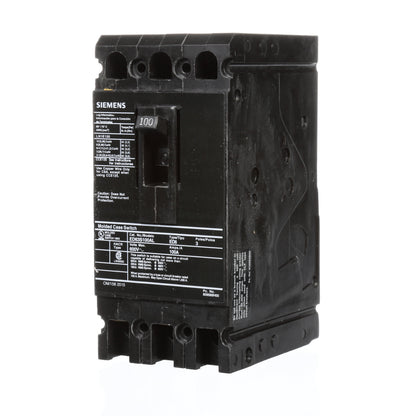 Siemens ED63S100AL Circuit Breaker | 600V 100A 3P 25kA@480V Feed-Thru Sentron Series