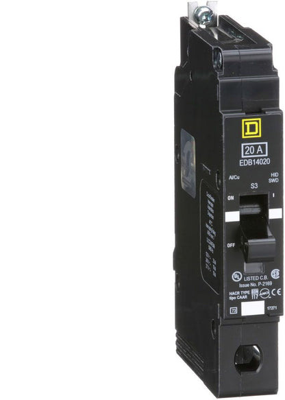 EDB14020 - Schneider Electric/ Square D Bolt-On 20 Amp 1 Pole Circuit Breaker - Essential Electric Supply