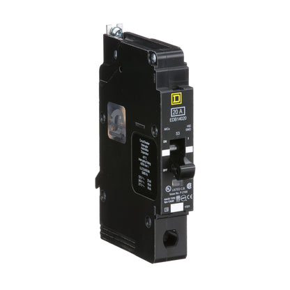 Square D EDB14020 Circuit Breaker | 277V 20A 1P 18kA@480V Bolt-on EDB Series