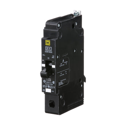 Square D EDB14020 Circuit Breaker | 277V 20A 1P 18kA@480V Bolt-on EDB Series