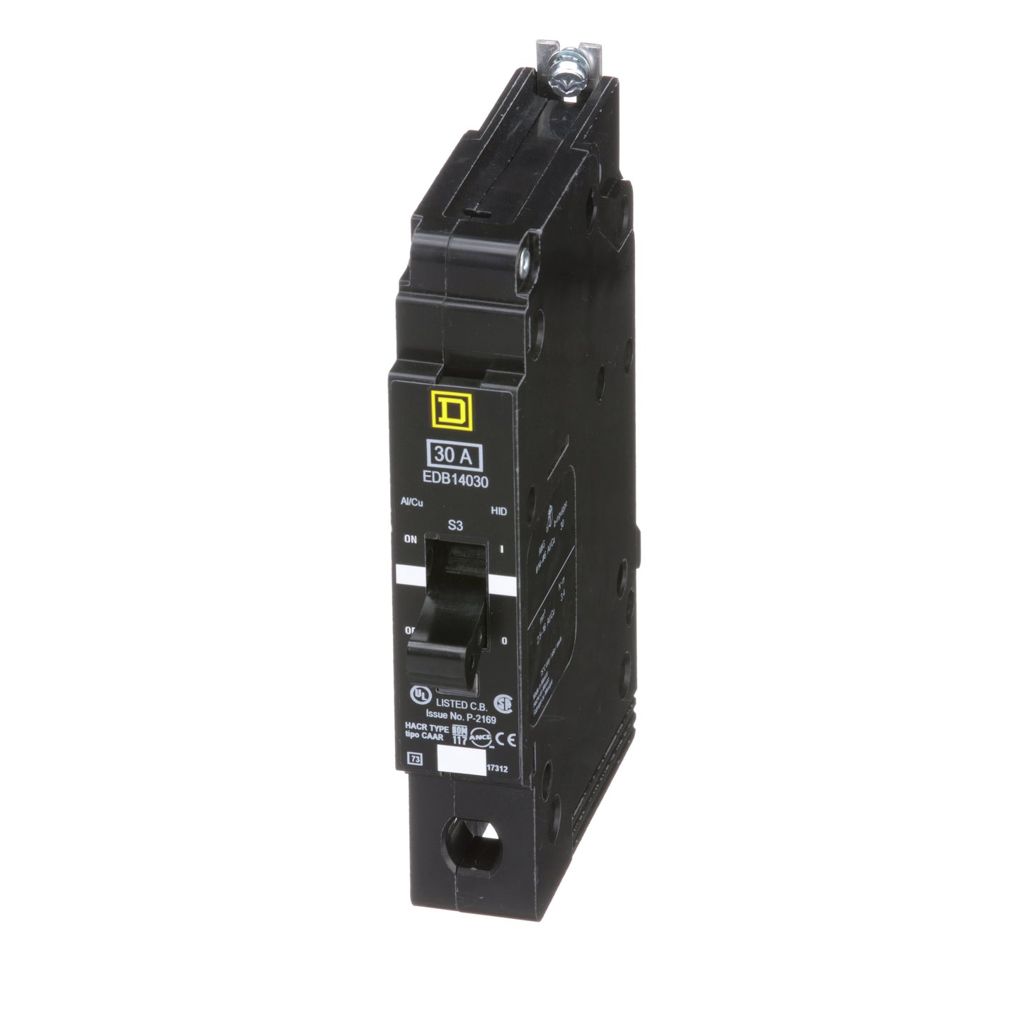 Square D EDB14030 Circuit Breaker | 277V 30A 1P 18kA@480V Bolt-on EDB Series