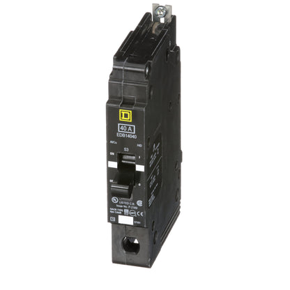 Square D EDB14040 Circuit Breaker | 277V 40A 1P 18kA@480V Bolt-on EDB Series