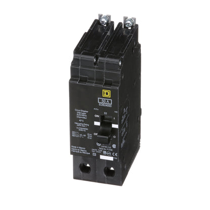 Square D EDB24050 Circuit Breaker | 480Y/277V 50A 2P 18kA@480V Bolt-on EDB Series