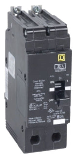 EDB26090 - Square D/ Schneider Electric Bolt-On 90 Amp 2 Pole Circuit Breaker - Essential Electric Supply
