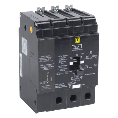 Square D EJB34020SA Circuit Breaker | 480V 20A 3P 65kA@480V Bolt-On EJB Series