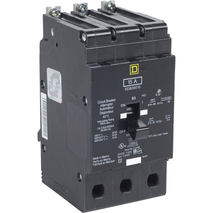 Square D EDB36025 Circuit Breaker | 600V 25A