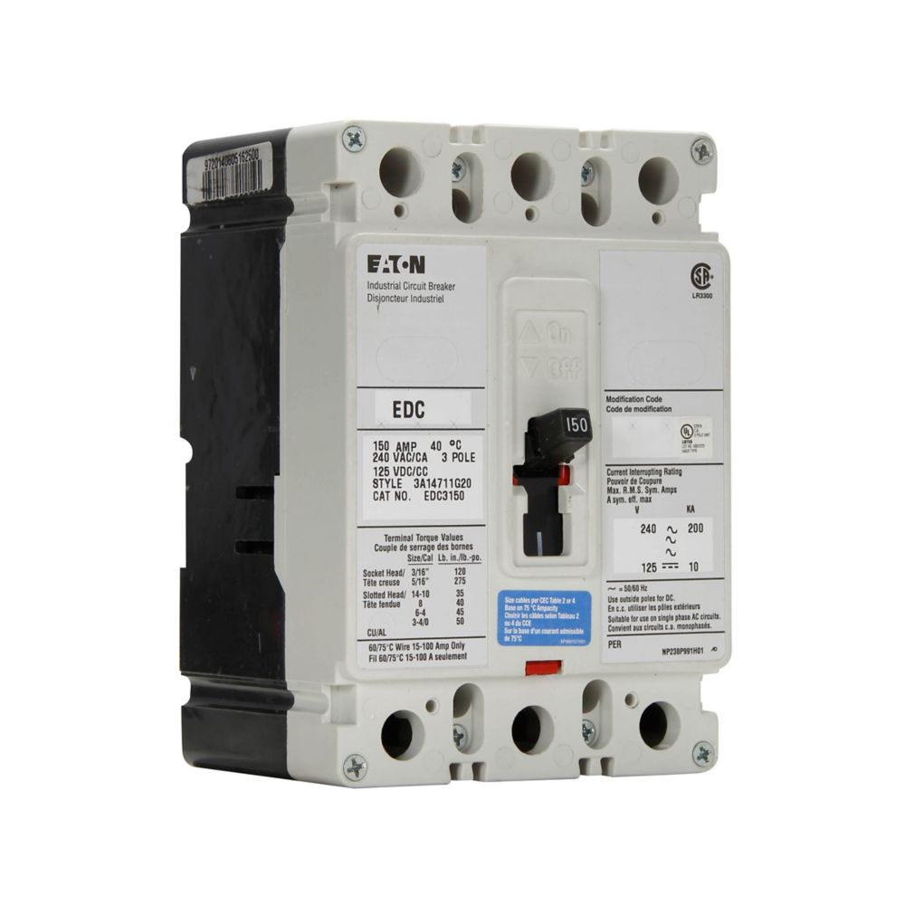 Eaton EDC3225L Circuit Breaker | Series C EDC 240V 225A