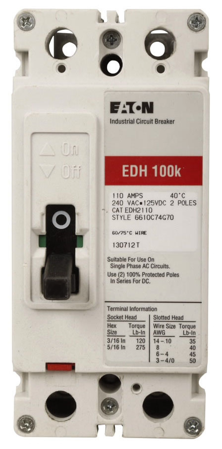 EDH2175 - Cutler Hammer/ Eaton/ Westinghouse Bolt-On 175 Amp 2 Pole Circuit Breaker - Essential Electric Supply