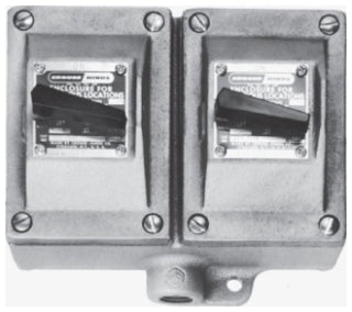 Eaton Crouse-Hinds EDSC2229 Control Station Snap Switch 120-277V 20A Single-Pole Explosion-Proof