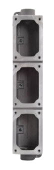 Crouse-Hinds EDSC378 FlexStation EDS Back Box Copper-Free Aluminum Three-Gang 1-Inch Hub NEMA 3R/7B/7C/7D/9E/9F/9G