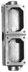 Crouse-Hinds EDSCM32 Modular Control Device Body Two-Gang Tandem Copper-Free Aluminum NEMA 3/7BCD/9EFG Rated
