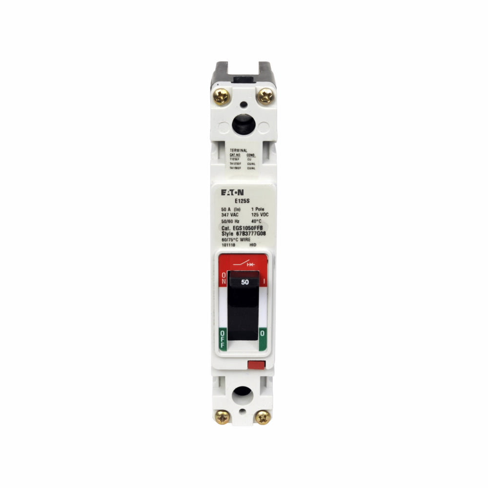 Cutler Hammer EGB1025FFB Circuit Breaker | 240V 25A 1P 25kA@240V Bolt-On Series G