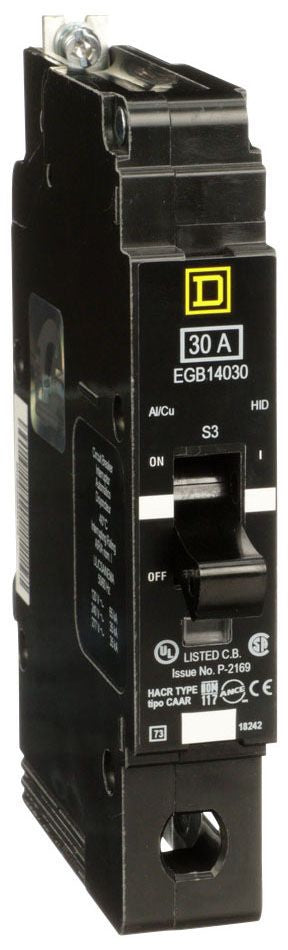 Square D EGB14030 Circuit Breaker | 277V 30A 1P 35kA@480V Bolt-On EGB Series