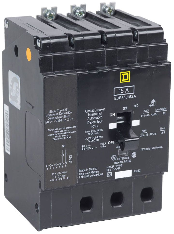 EGB34020SA - Square D/ Schneider Electric Bolt-On 20 Amp 3 Pole Circuit Breaker - Essential Electric Supply